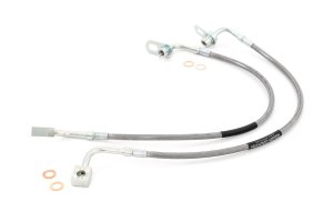 Ram 1500 Brake Lines - Front - Rough Country - Stainless Extended Steel - '19-'24